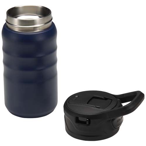 Botella deportiva Knox de 350 ml de acero inoxidable de doble pared reciclado RCS con pajita abatible