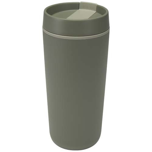 green Vaso de plástico de doble pared Sedona de 480 ml