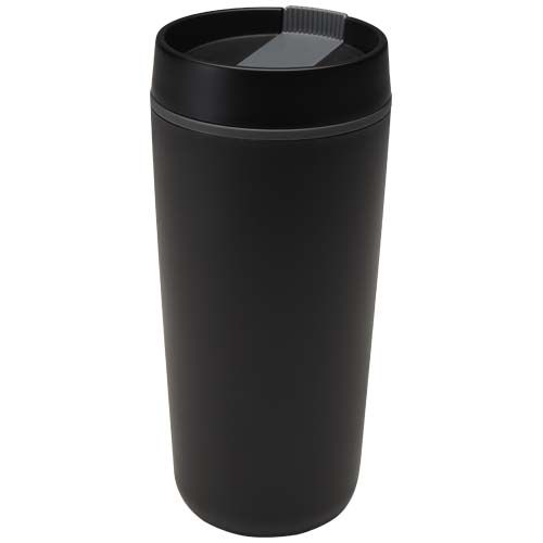 black Vaso de plástico de doble pared Sedona de 480 ml
