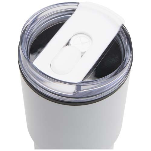 white Vaso térmico de doble pared reciclado RCS de 540 ml Westin con pajita