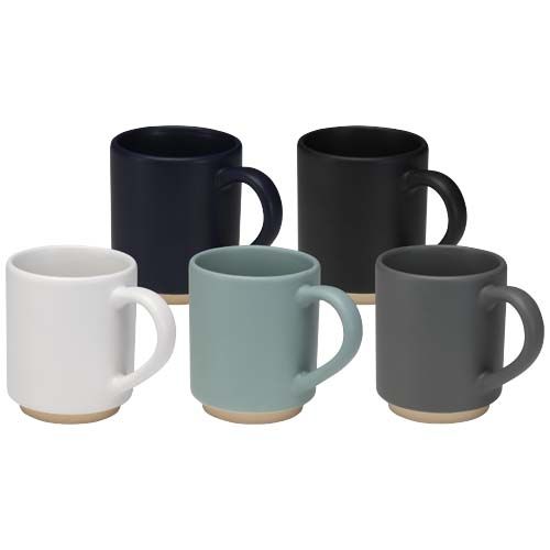 azul marino Taza de cerámica apilable Camilla de 180 ml con acabado mate