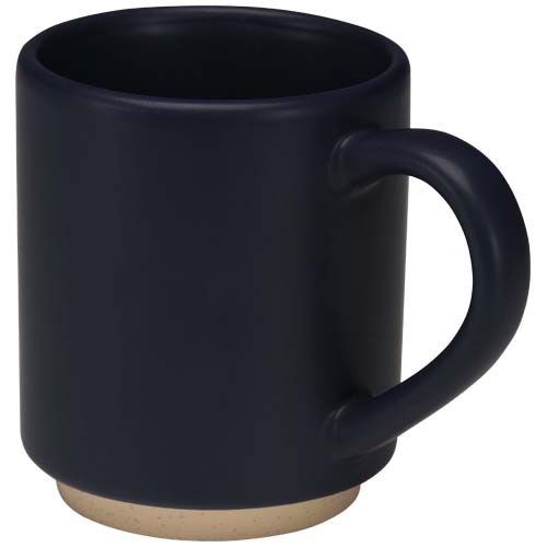 azul marino Taza de cerámica apilable Camilla de 180 ml con acabado mate