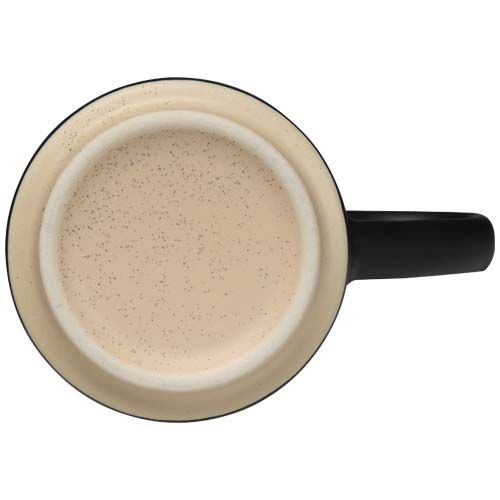 black Taza de cerámica apilable Camilla de 180 ml con acabado mate