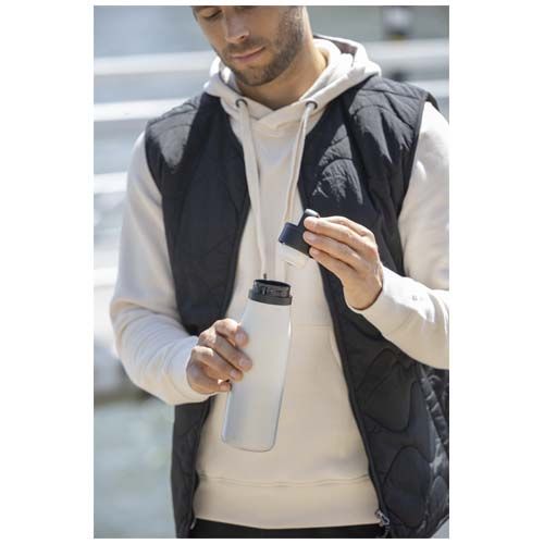 white Vaso térmico SMART de 500 ml, de acero inoxidable reciclado RCS, con doble pared y aislamiento al vacío