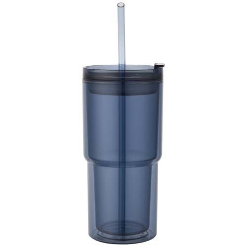azul mar Vaso de plástico de doble pared Archer de 480 ml