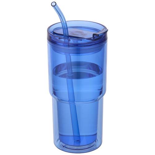 azulón Vaso de plástico de doble pared Archer de 480 ml