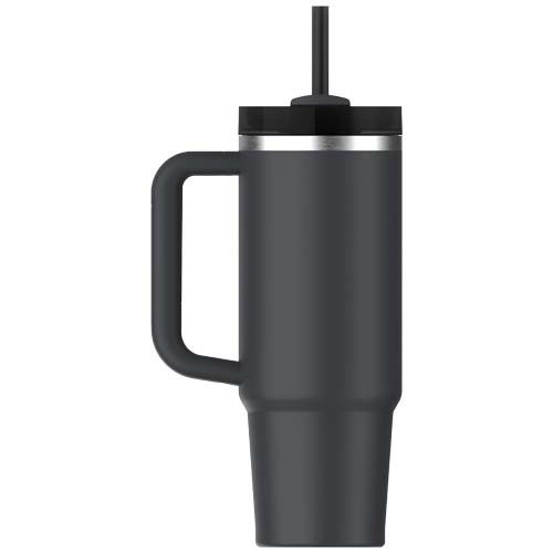 black Vaso con aislamiento de acero inoxidable reciclado Stanley Quencher® H2.0 FlowState™ 890 ml