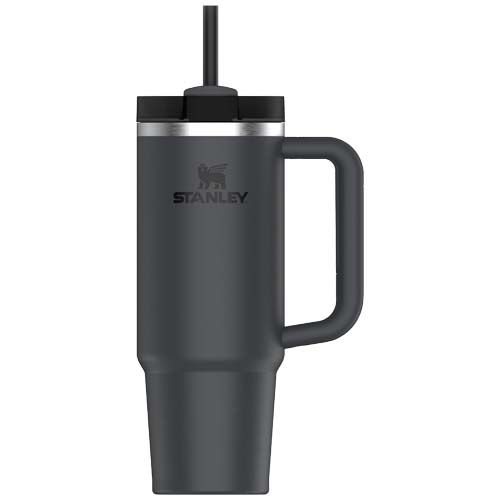 black Vaso con aislamiento de acero inoxidable reciclado Stanley Quencher® H2.0 FlowState™ 890 ml