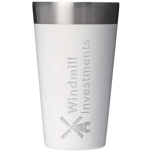 white Vaso de acero inoxidable con aislamiento Stanley Stacking 470 ml