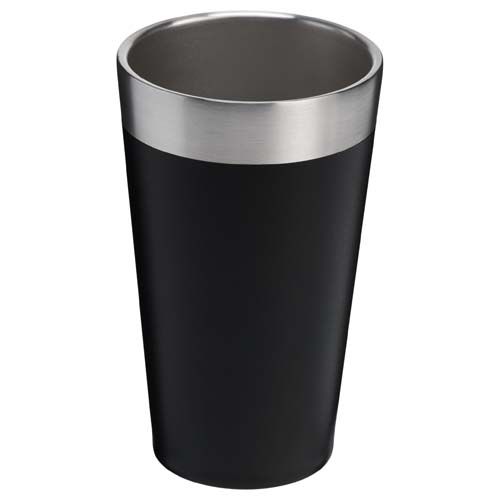 black Vaso de acero inoxidable con aislamiento Stanley Stacking 470 ml