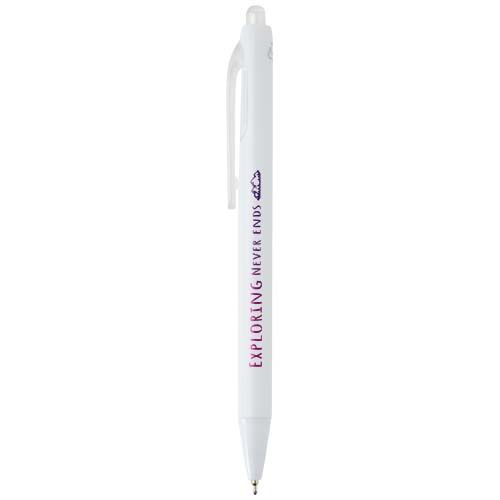 white Bolígrafo de doble inyección de material reciclado RCS (tinta azul)