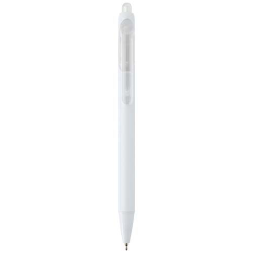 white Bolígrafo de doble inyección de material reciclado RCS (tinta azul)