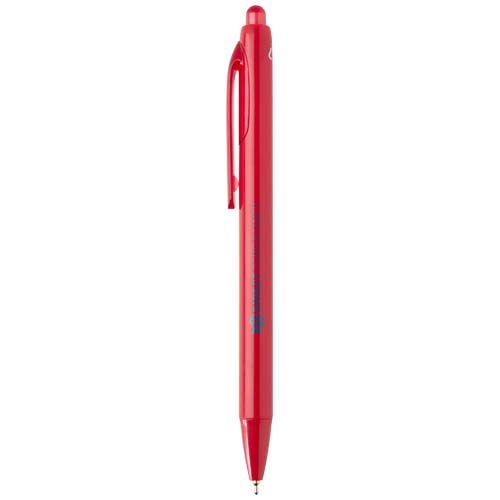 red Bolígrafo de doble inyección de material reciclado RCS (tinta azul)