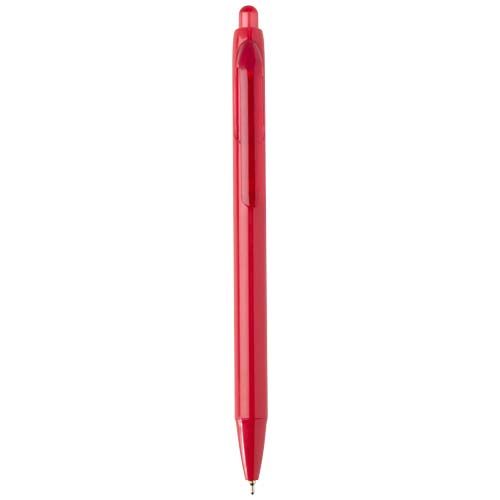 red Bolígrafo de doble inyección de material reciclado RCS (tinta azul)