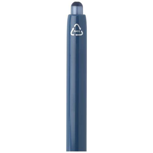 azul mar Bolígrafo de doble inyección de material reciclado RCS (tinta azul)