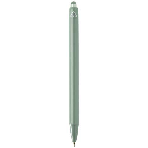 verde chiné Bolígrafo de doble inyección de material reciclado RCS (tinta azul)
