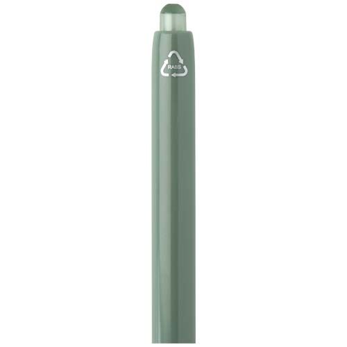 verde chiné Bolígrafo de doble inyección de material reciclado RCS (tinta azul)