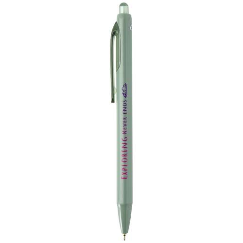 verde chiné Bolígrafo de doble inyección de material reciclado RCS (tinta azul)