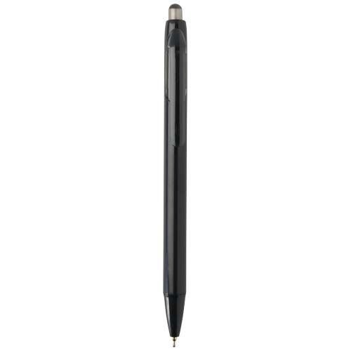 black Bolígrafo de doble inyección de material reciclado RCS (tinta azul)