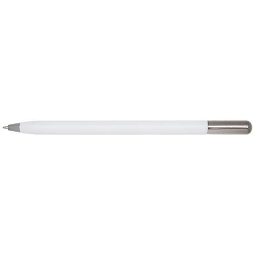 white Bolígrafo giratorio SMART de aluminio reciclado (tinta negra)