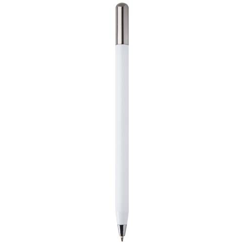 white Bolígrafo giratorio SMART de aluminio reciclado (tinta negra)