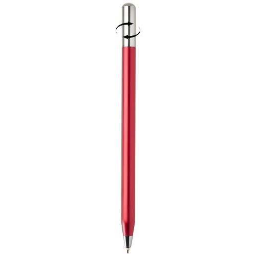 red Bolígrafo giratorio SMART de aluminio reciclado (tinta negra)