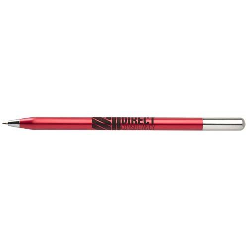 red Bolígrafo giratorio SMART de aluminio reciclado (tinta negra)