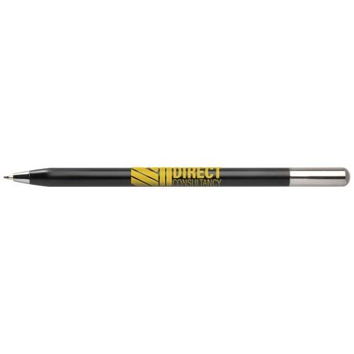black Bolígrafo giratorio SMART de aluminio reciclado (tinta negra)