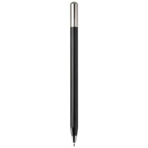 black Bolígrafo giratorio SMART de aluminio reciclado (tinta negra)