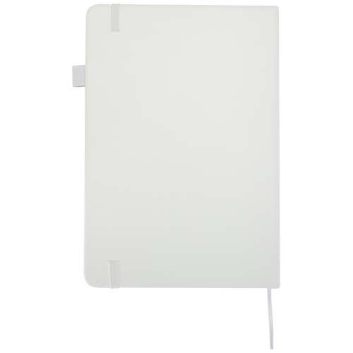 white Cuaderno Liss de tapa dura de PU reciclado, tamaño A5