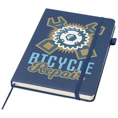 azul mar Cuaderno Liss de tapa dura de PU reciclado, tamaño A5