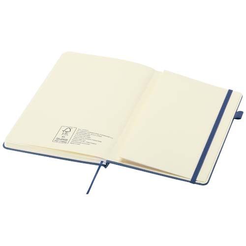 azul mar Cuaderno Liss de tapa dura de PU reciclado, tamaño A5