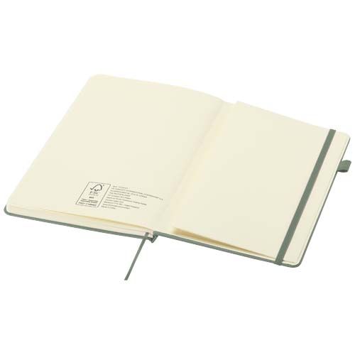 verde chiné Cuaderno Liss de tapa dura de PU reciclado, tamaño A5