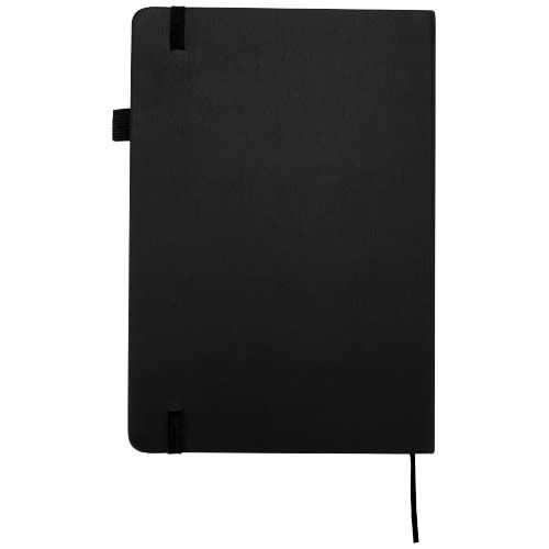 black Cuaderno Liss de tapa dura de PU reciclado, tamaño A5