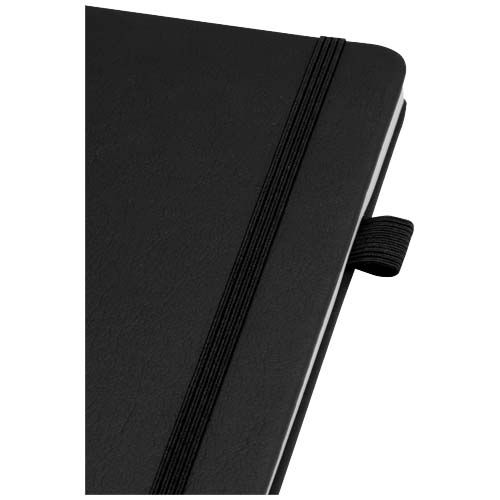 black Cuaderno Liss de tapa dura de PU reciclado, tamaño A5