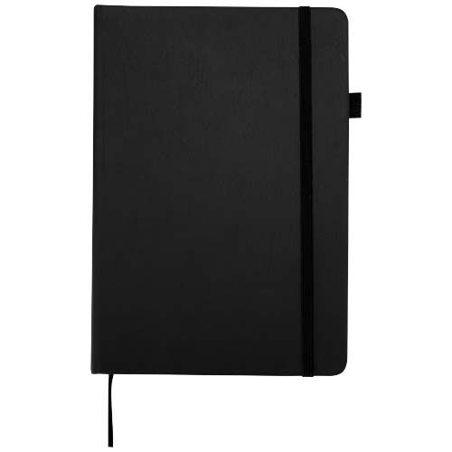 black Cuaderno Liss de tapa dura de PU reciclado, tamaño A5