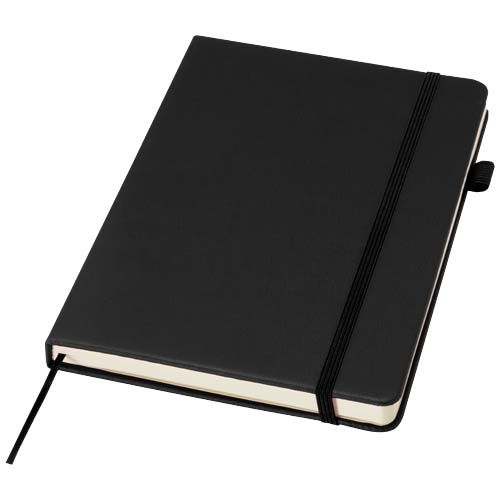 black Cuaderno Liss de tapa dura de PU reciclado, tamaño A5