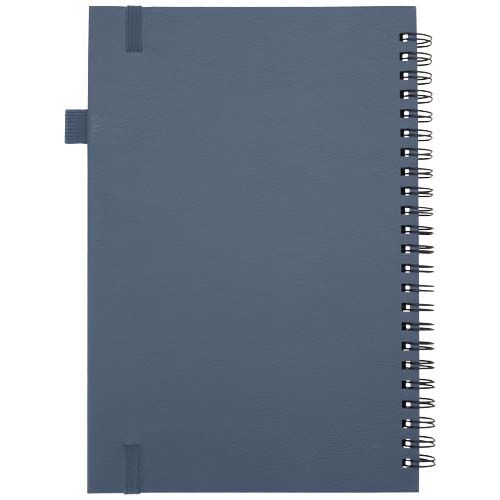 azul mar Cuaderno Liss A5 de tapa dura de plástico reciclado con espiral
