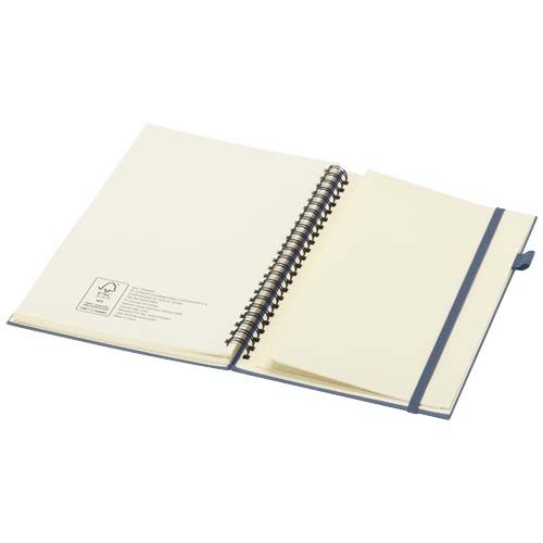 azul mar Cuaderno Liss A5 de tapa dura de plástico reciclado con espiral