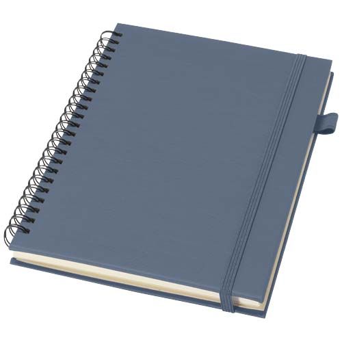 azul mar Cuaderno Liss A5 de tapa dura de plástico reciclado con espiral