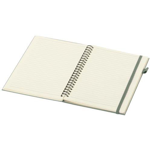 verde chiné Cuaderno Liss A5 de tapa dura de plástico reciclado con espiral
