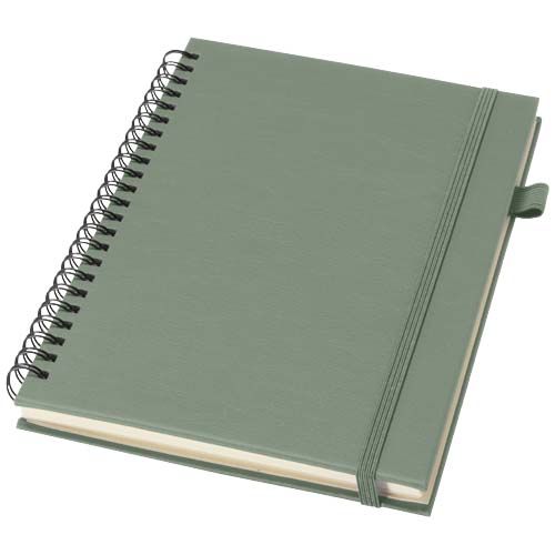 CUADERNO LISS A5 DE TAPA DURA DE PLÁSTICO RECICLADO CON ESPIRAL
