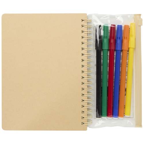 Set de cuaderno de tapa dura y rotuladores Squiggle B6