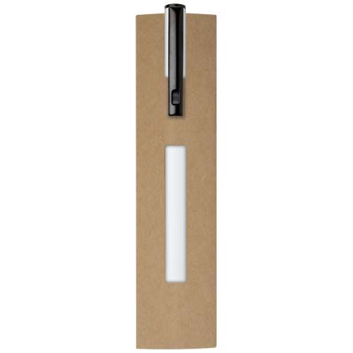 Bolígrafo giratorio de aluminio reciclado Verton con funda (tinta azul)