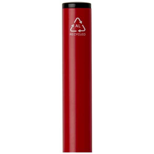 Bolígrafo giratorio de aluminio reciclado Verton con funda (tinta azul)