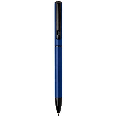 Bolígrafo giratorio de aluminio reciclado Verton con funda (tinta azul)