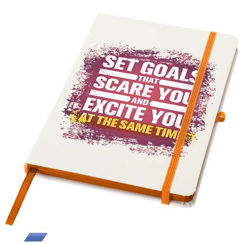 Cuaderno Spectrum A5 de tapa dura con bordes de colores