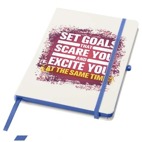 Cuaderno Spectrum A5 de tapa dura con bordes de colores
