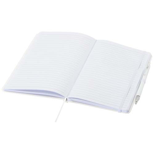 Set de cuaderno reciclado y bolígrafo Spectrum A5