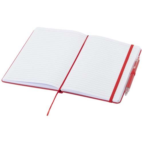 Set de cuaderno reciclado y bolígrafo Spectrum A5